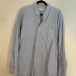 American Apparel Sky Blue Casual Button-Down Shirt